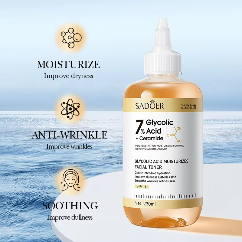 SADOER Glycolic Acid Toner Fac - Essence Serum Toner review and price