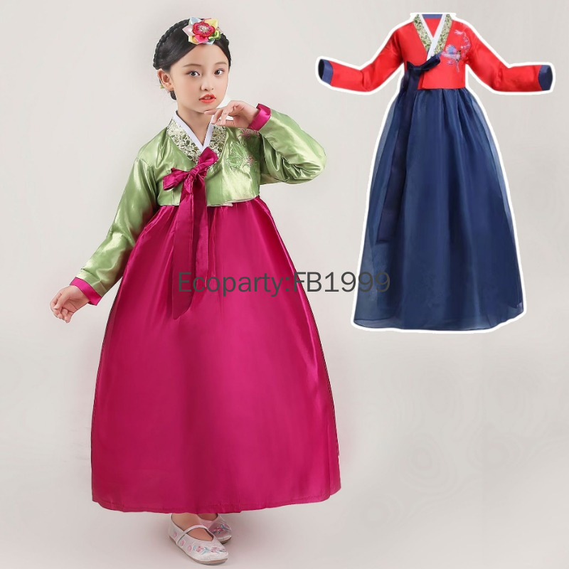 4 Colors Girls Hanbok Dress Ko - Korean Lifestyle review and price